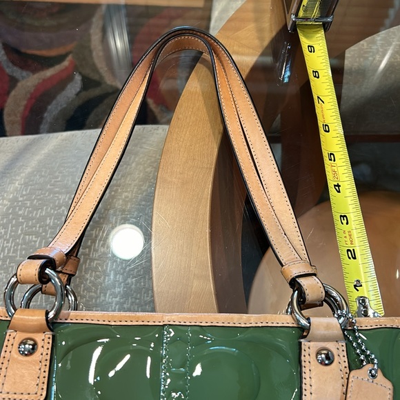 Coach Medium Patent Leather Tote Bag - Picture 9 of 16